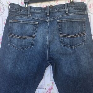 Ariat M7 Slim Fit Straight Leg Mens 38x32 Dark Blue Jeans Western Cowboy